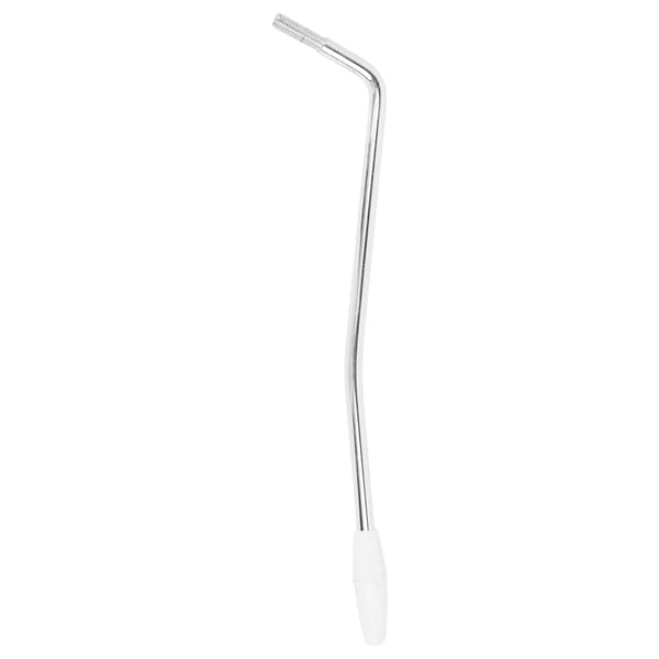 Metallgitarr Tremolo Spak Enkel Whammy Bar med Vit Spets Silverstav för Elgitarr, 1 Styck