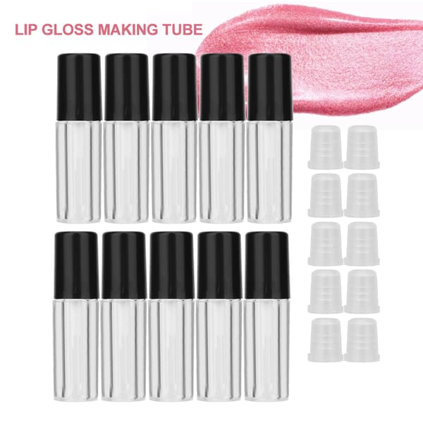 10 st 1,5 ml mini läppglansrör läppstift DIY läppglansbehållare tomma flaskor