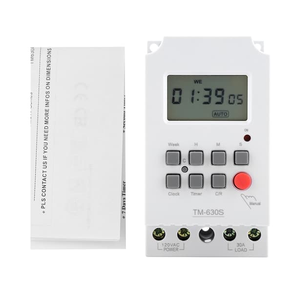 110V Digital Elektrisk Hållbar Programmerbar Smart Timerbrytare Kontroller