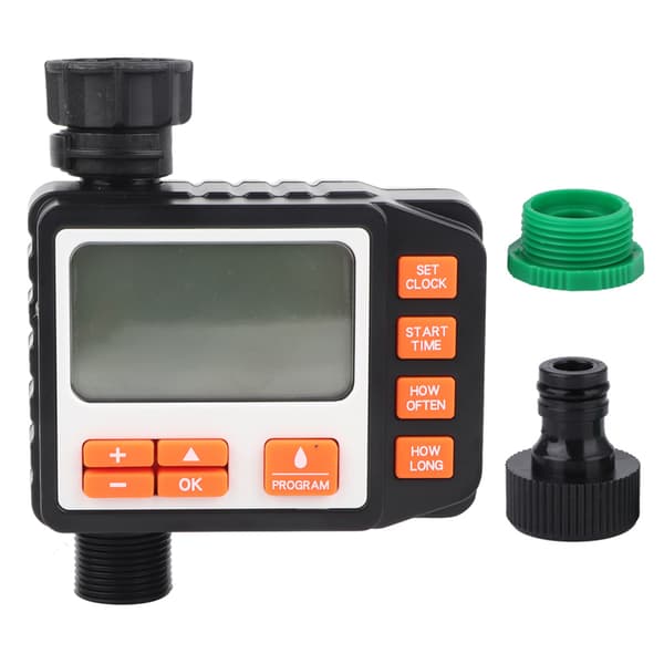 Automatisk Trädgårdsbevattningstimer Elektronisk Bevattningskontroll LCD-Display