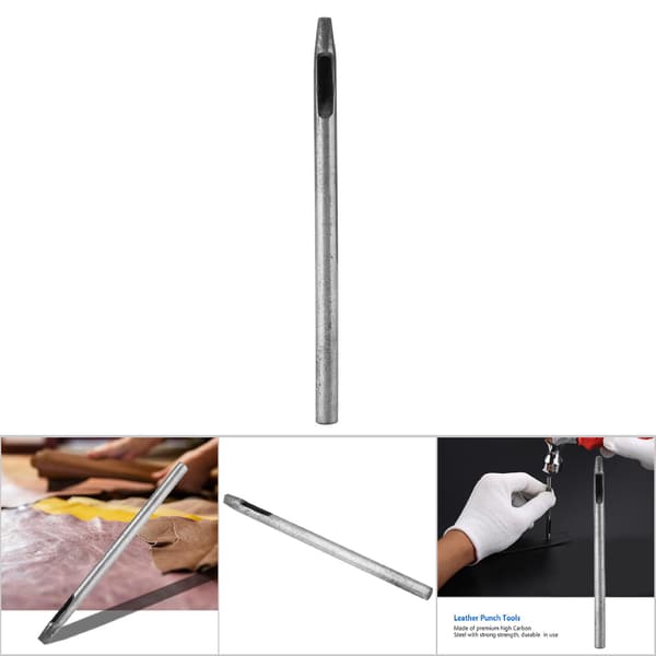 Läderhantverk DIY-verktyg Stans i högkolstål Rektangulär hålstans (3x2)