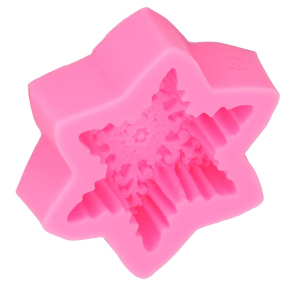 Fondantforme 3D Snefnug Premium Materiale Holdbar Nonstick Elastisk Udbredt Silikoneforme til Kage Chokolade Slik