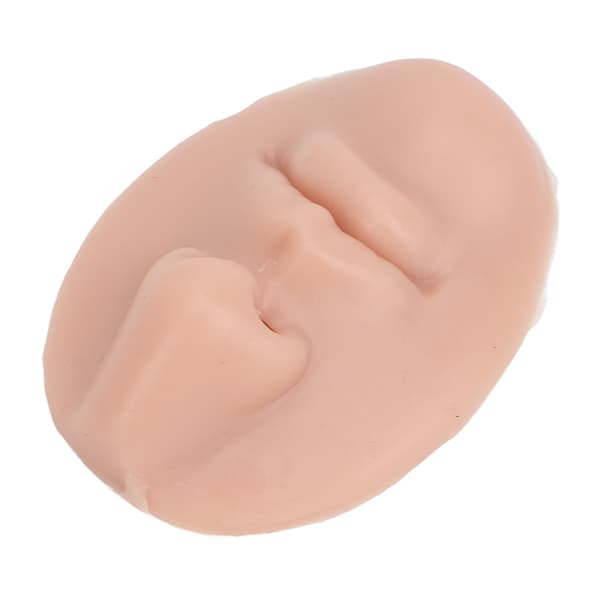 3 st silikonnäsmodell med mun, mjuk elastisk återanvändbar piercingnäsmodell för piercing, medium hudfärg