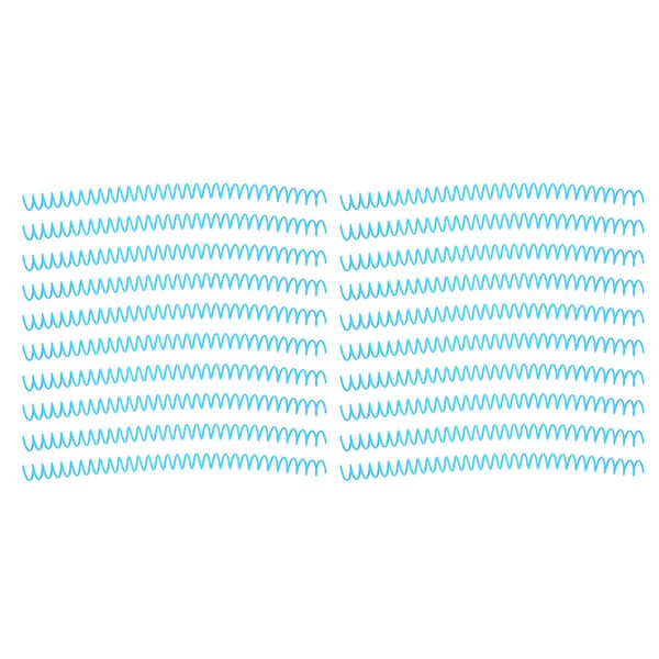 20 st spiralbindningsryggar, 30-håls, 13 mm diameter, stor kapacitet, blått kamset