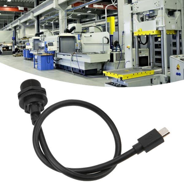 Vandtæt Micro USB-stik IP67 Hun til Han Kabelstik 0,3m E10MCTFF/MCAM