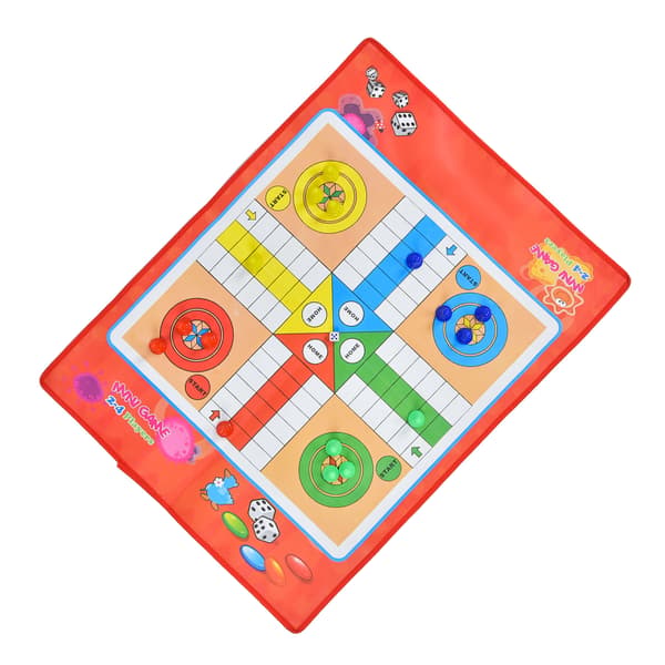 Non Woven Klassiska Ormar & Stegar Ludo Familjebrädspel Leksaksset för Barn Småbarn