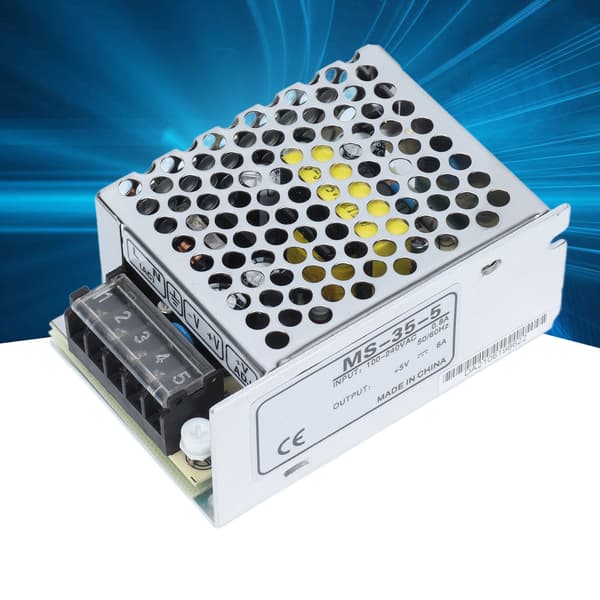 LED Driver 100-240VAC 35W Aluminium Strømforsyning MS-35-5 til LED Strips
