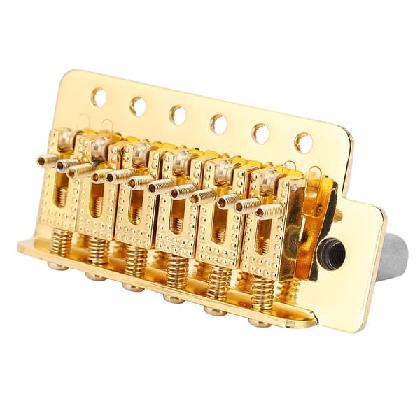 Guld Tremolo Stallsystem för ST Gitarr med Rullande Vibratoarm