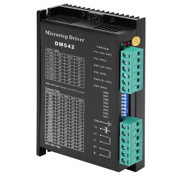 DM542 2-fas mikrostegsdrivrutin PWM strömstyrning Högprecisionsstegmotor, 1-pack