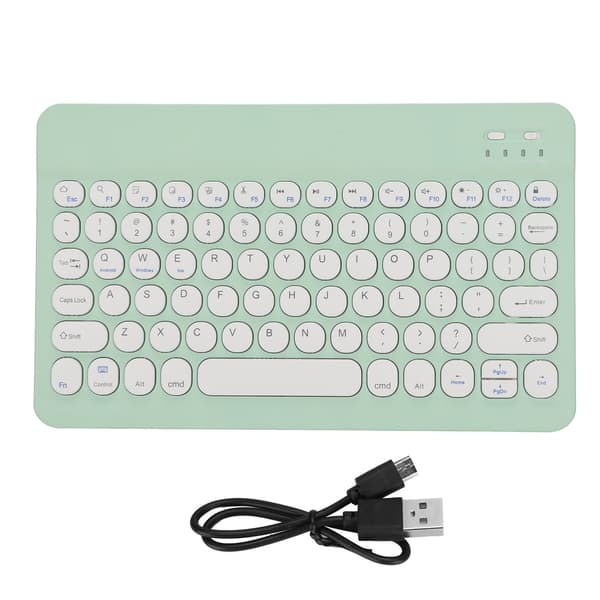 Trådløst tastatur Stabil forbindelse Mobiltelefon Tablet Laptop Tilbehør til iOS Android Windows Grøn