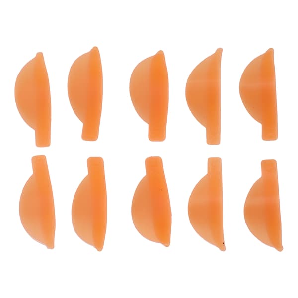 5 par vippepermanentpuder Genanvendelige bløde orange silikone øjenvippepermanentstænger til skønhedsmakeup
