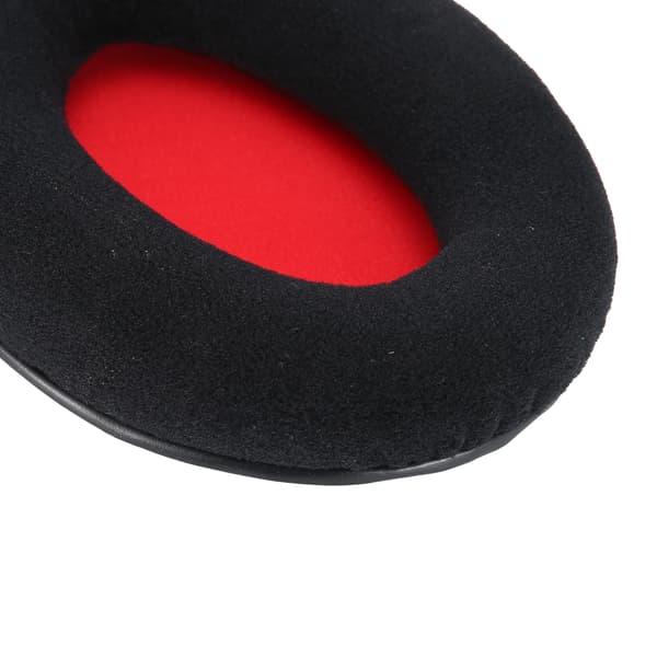 2-pack röda öronkuddar för Kingston KHX-HSCP HyperX Cloud II-headset, flanell högelastiska svampkuddar