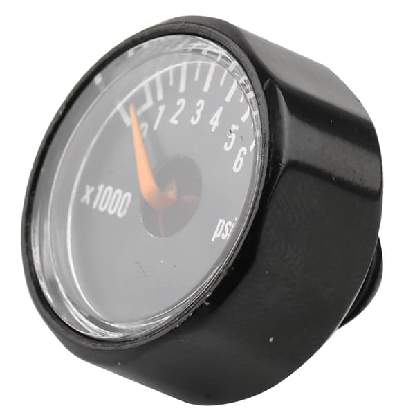 1/8\" NPT Nøjagtig CO2-trykmåler, Mini kuldioxidmanometer, 6000 PSI, messingadapter