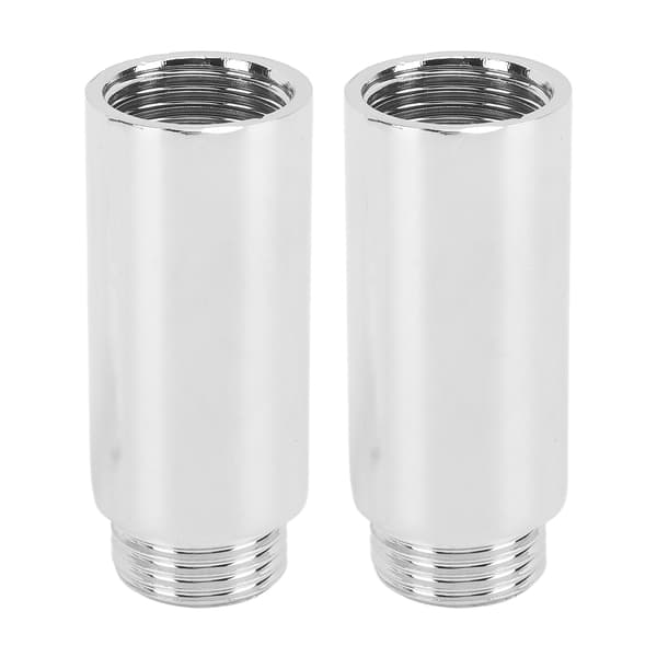 2-pack krom rostfritt stål duschhuvud förlängningsarm 5,1 cm/2 tum badrumsmunstycksrör