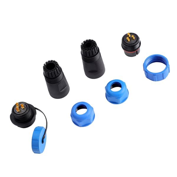 SP21 IP68 3-benet vandtæt plastik luftfartsstik kabelstik inline, 3 ben
