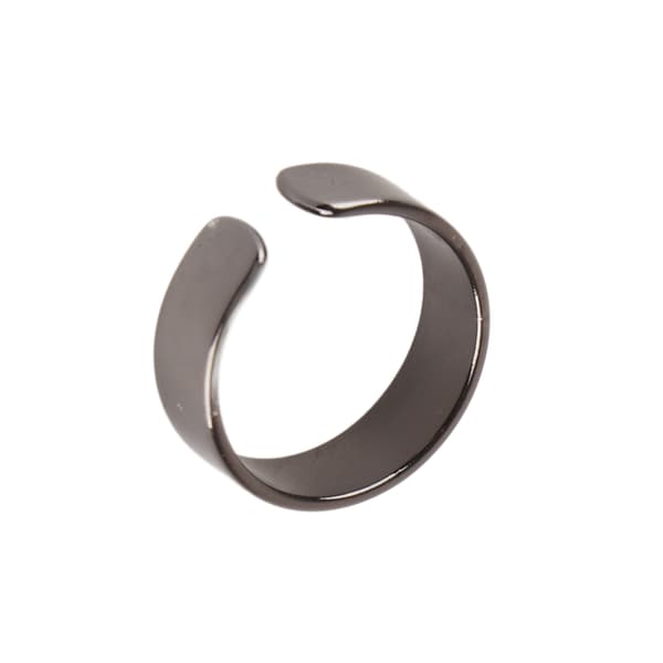 Åben magnetisk ring appetitkontrol træthedslindring sikker simpel magnet kobberring til mænd sort
