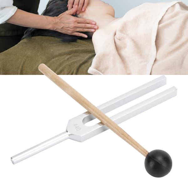 440HZ Lydhealingsterapi Stemmegaffel Aluminiumlegering Stemmegaffel Hammersæt