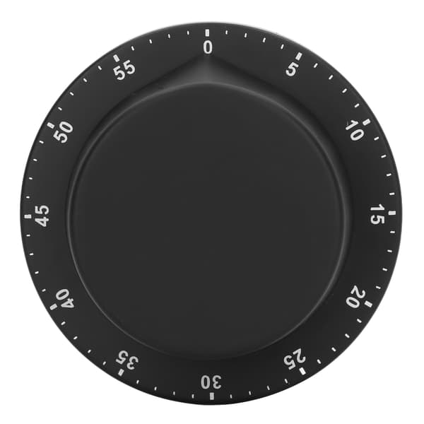 Magnetisk køkkentimer 304 rustfrit stål madlavningsur sort mekanisk stopur