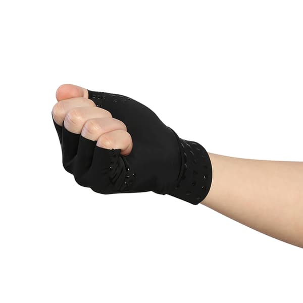 Gigt Anti-ødem Magnetiske Handsker Rheumatoid Håndsmerter Sundhed Kompressionsterapi Sort