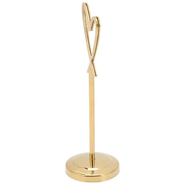 Bordnummerholder Hjerteformet Multifunktionel Holdbar Navneskiltholder til Bryllupsfestkontor (Guld)