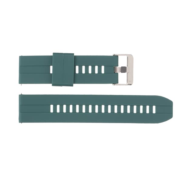 22 mm silikone Quick Release rem til Realme Watch 2, universal mørkegrøn rem