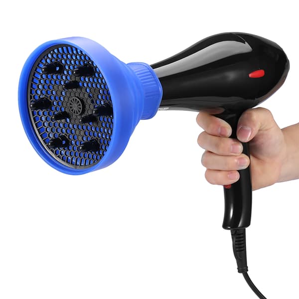 Professionell hopfällbar hårtork hårtork diffusor kåpa styling frisörverktyg (blå)