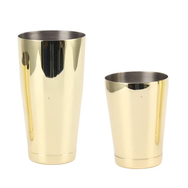 Forgyldt 304 Rustfrit Stål Cocktail Shaker Martini Mixer Sæt