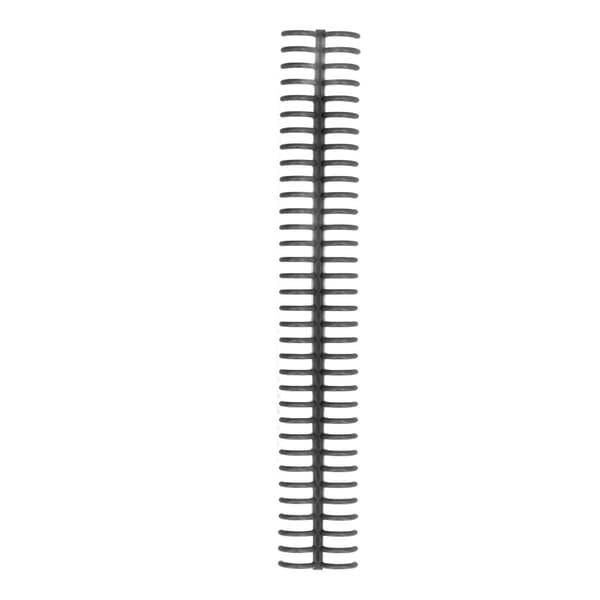 10-pack 34-håls PP-plastbindningsryggar, hållbara spiralbindningsringar för kontorsmaterial, svart