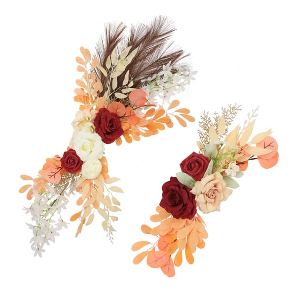 Bröllopsbåge Blomma Välkommen Vattenskylt Konstgjorda Blommor Swag