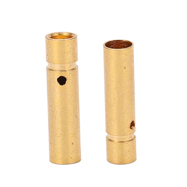10-pack 12.031 Guld Koppar Banankontakter 3mm Hane Hona Anslutningsset