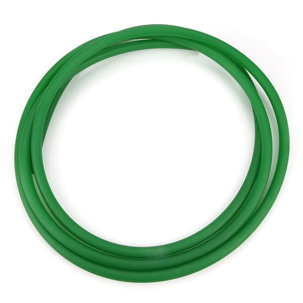 Grönt texturerat PU-rundrem 12 mm x 3 m för transmissionssystem
