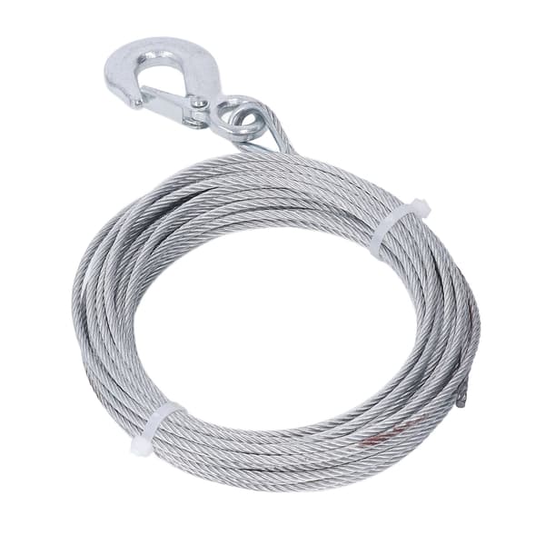 Spilwire 4mmx12m Kabel 2000LBS Styrke Rustfrit Stål Galvaniseret Erstatning