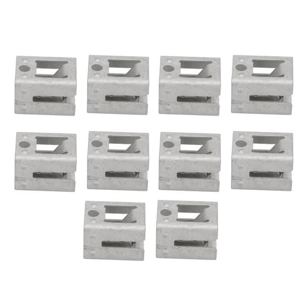 10 st solpanelmonteringsklämma PV Quick Lock-fäste fjäderstålkit