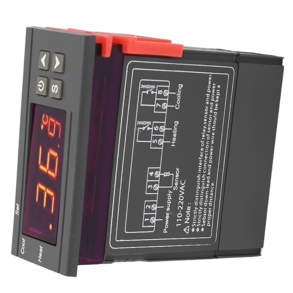 STC 1000 Digital Termostat Controller, 110-220V AC Temp Modul til Fermenter, Køleskab, Brygning