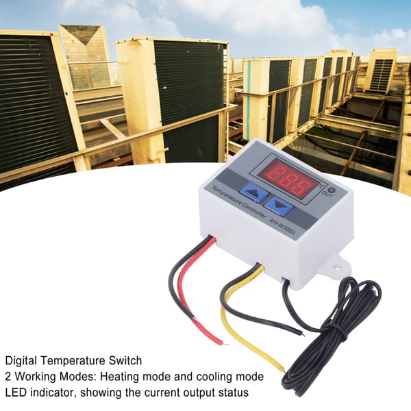 4 STK 12V LED Digital Termostat Modul Temp Controller 120W Varme Køleafbryder