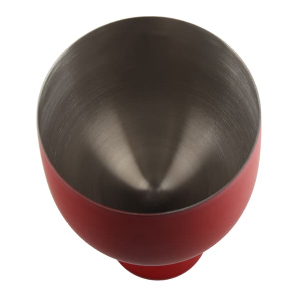 4 stk. røde vinglas i rustfrit stål 18 oz mat finish brudsikre