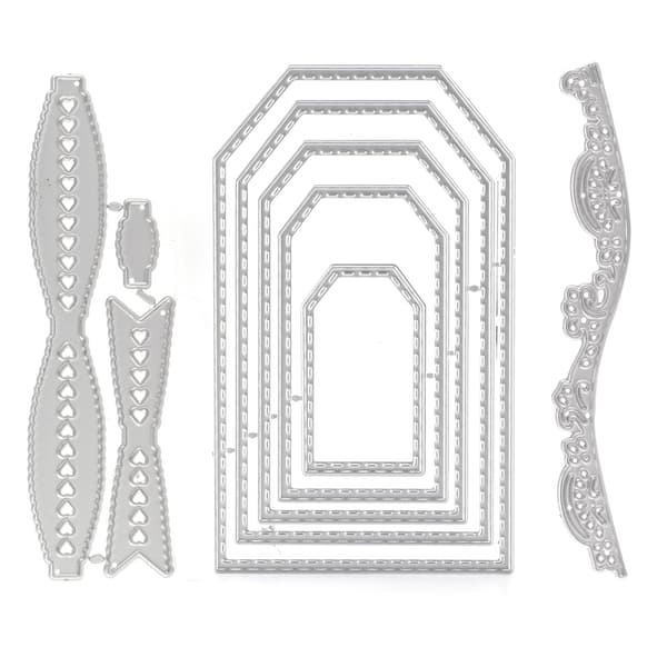 3 st stansformar i kolstål Praktisk bärbar scrapbooking-snideriform för dekoration