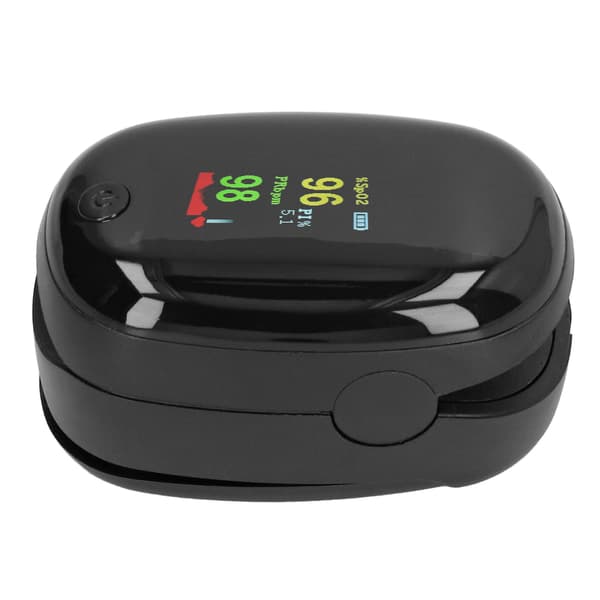 Fingertipspuls-oximeter SpO2-måler Blodiltmætningsmonitor med snor