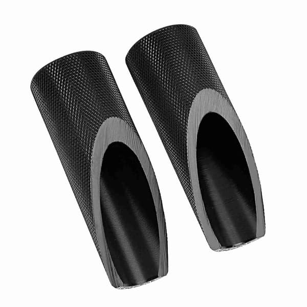 2 stk. fodhvilere til motorcykel i aluminiumslegering (sort)