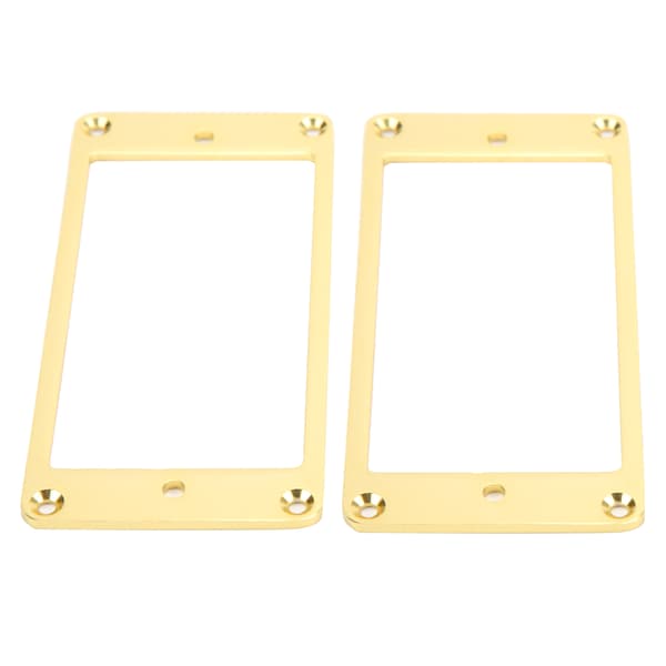 2 st aluminium gitarr pickup surround ram 92x46mm guld med skruvar för elgitarr