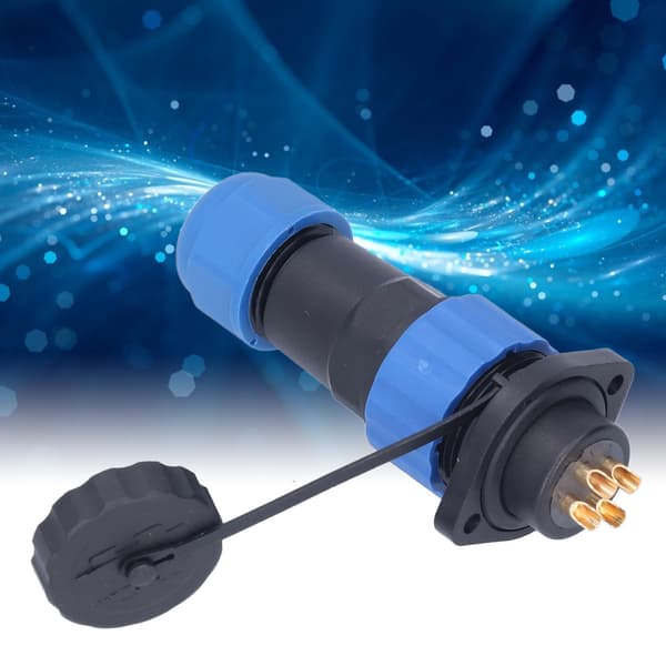 IP68 Vandtæt Luftfartsstik Flangemontering AC380V 25A Industriel Strømstikadapter 4 Pin