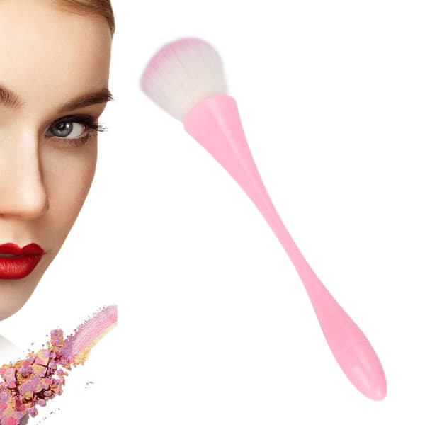 Bærbar løs pudderbørste, blusher, highlighter pudder makeupbørste, kosmetisk værktøj