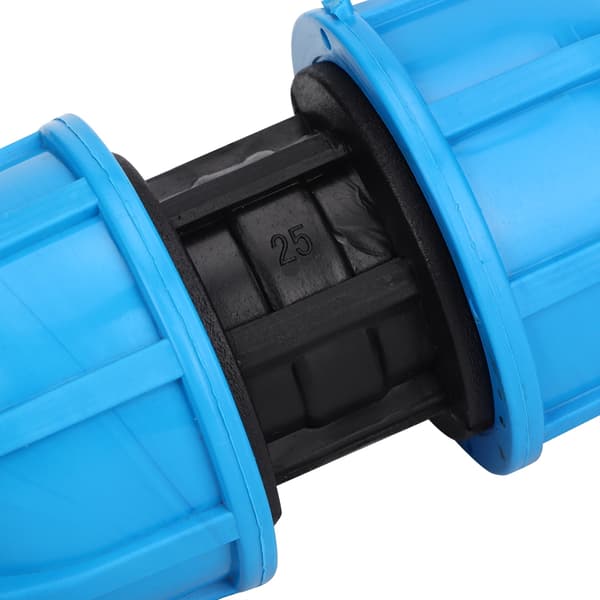 4 st PE-plast 25 mm rak vattenrörskoppling