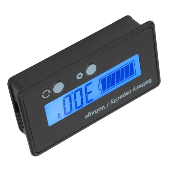 12V-100V LCD Batterimonitor Voltmeter Måler Blå Baggrundsbelysning Digital Tester