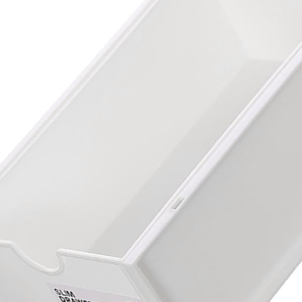 Hvid plastik skrivebords makeup-organizer med skuffe