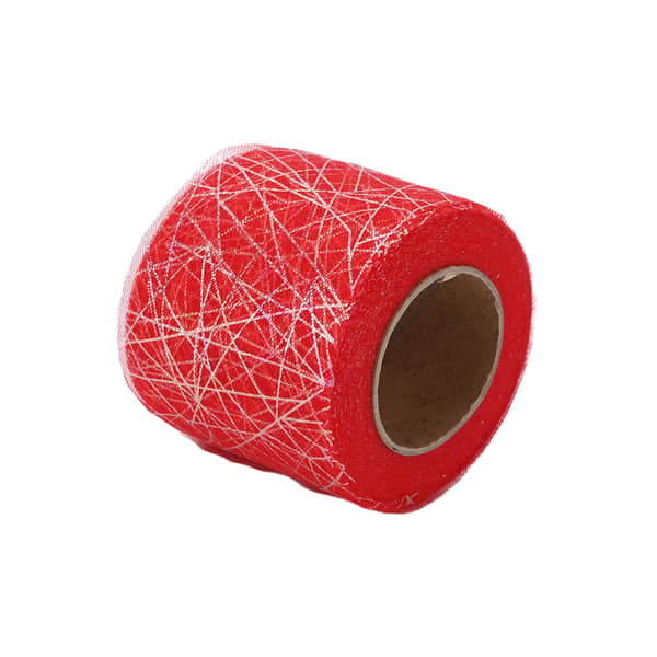 Tyllirulla Symphony Spider Messy Web Tyllirulla DIY Rusetti Päähine Materiaalinauha Punainen