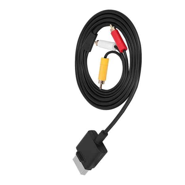 1,8M ABS Komposit A/V Ledningskabel til Xbox 360 Slim Spilsystem, 1-pak