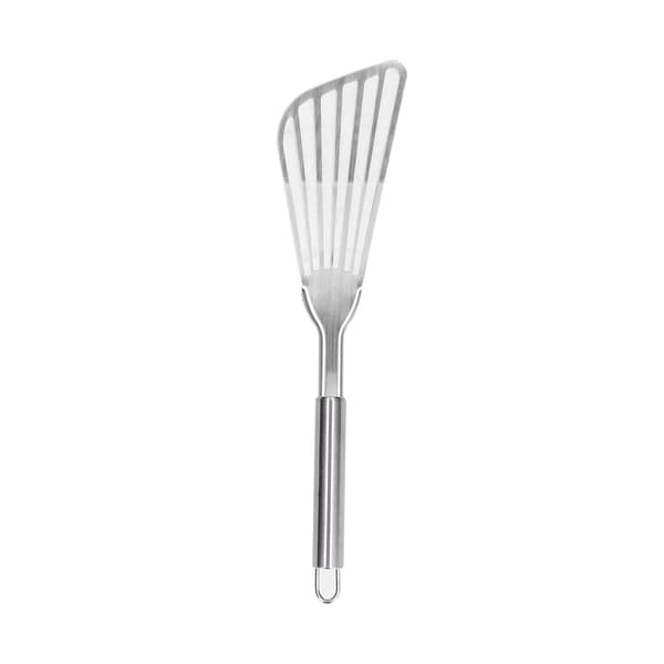 Polerad tjock fiskvändare, hålslev för kök, camping, restaurangmatlagning, stekspade