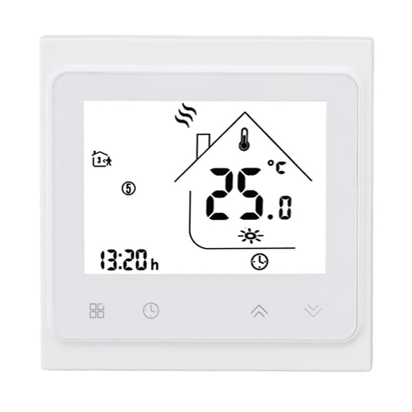 Programmerbar termostat Digital berøringsskærm Stor LCD-skærm Temperaturregulator
