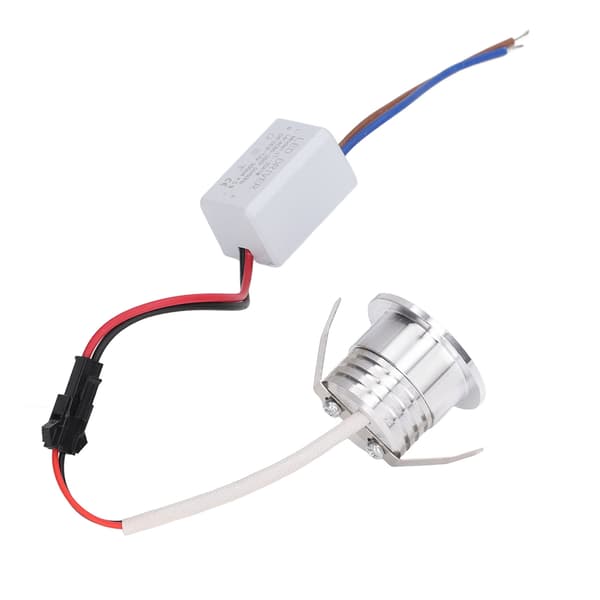 3W Mini COB LED Infälld Spotlight Silver, 3000K Varmvitt Ljus
